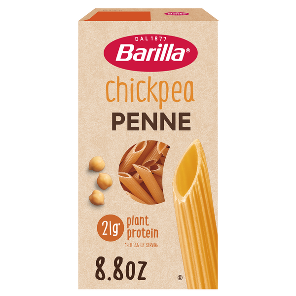 Dry Pasta Barilla Chickpea Penne Pasta - Vegan, Gluten Free, Non GMO & Kosher - Plant Based hero