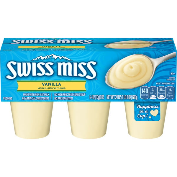 Refrigerated Pudding & Desserts Swiss Miss Vanilla Flavored Pudding hero