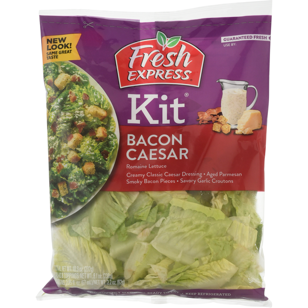 Packaged Produce & Salad Fresh Express Bacon Caesar Salad Kit hero