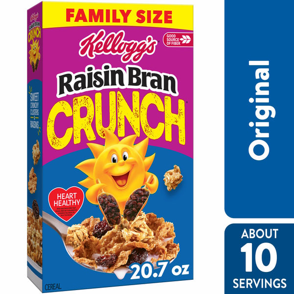 Raisin Bran Breakfast Cereal, Fiber Cereal, Family Breakfast, Original hero