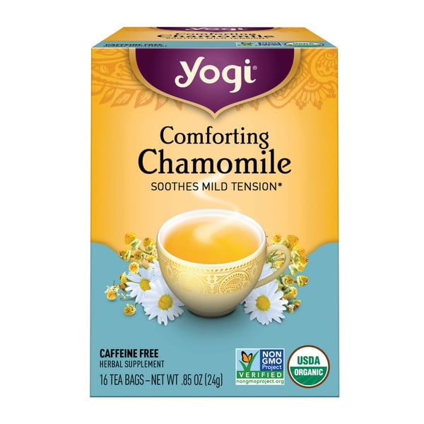 Tea (Loose, Bags and Pods) Yogi Tea Herbal Tea, Comforting Chamomile, Caffeine Free hero