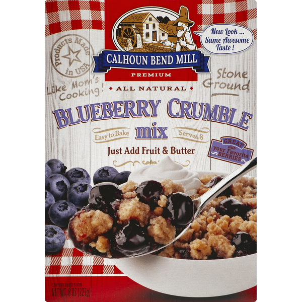 Doughs, Gelatins & Bake Mixes Calhoun Bend Mill Blueberry Crumble Mix hero