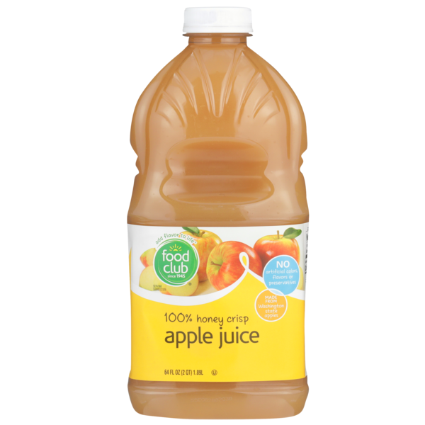 Juice & Nectars Food Club 100% Honey Crisp Apple Juice hero