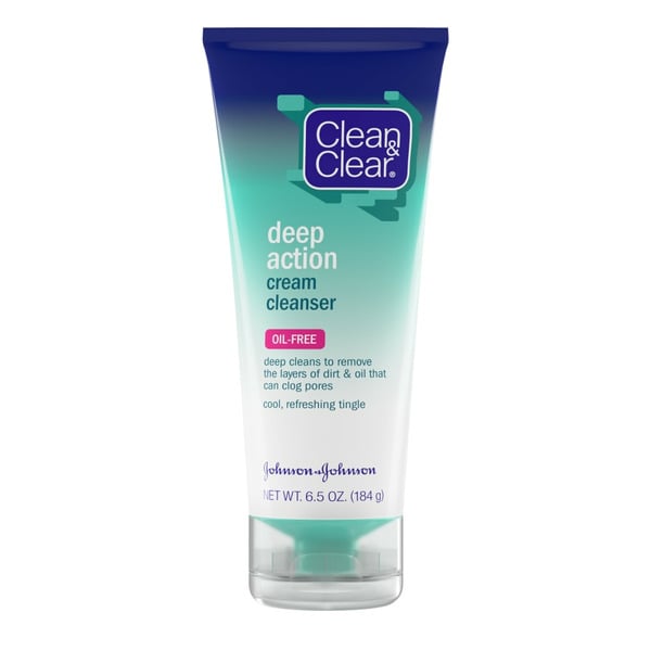 Facial Care Clean & Clear Oil-Free Deep Action Cream Facial Cleanser hero