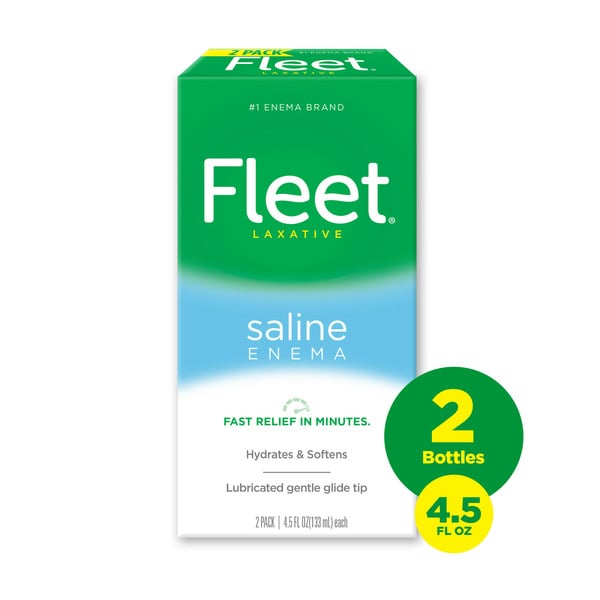 Digestion Fleet Laxative Saline Enema with Gentle Glide Tip hero