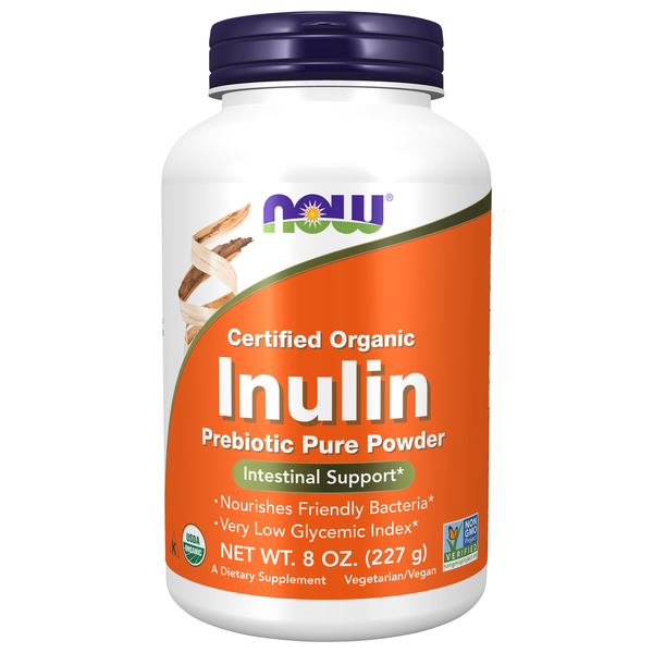 Digestive Aids/Enzymes/Cleanses NOW Inulin Prebiotic Pure Powder, Organic hero