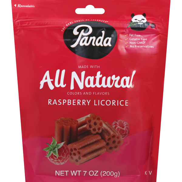 Candy & Chocolate Panda Licorice, Raspberry hero