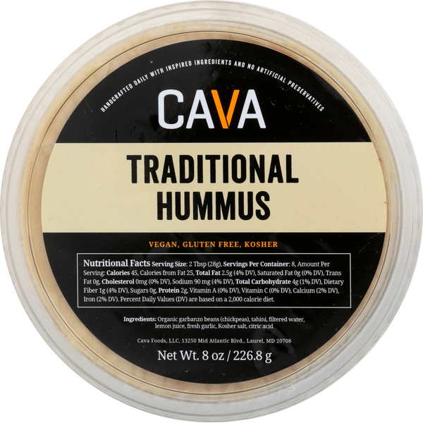 CAVA Traditional Hummus hero