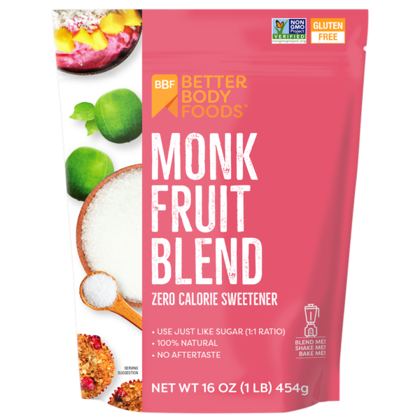 Baking Ingredients BetterBody Foods Monk Fruit Sweetener Blend, Sugar Substitute hero