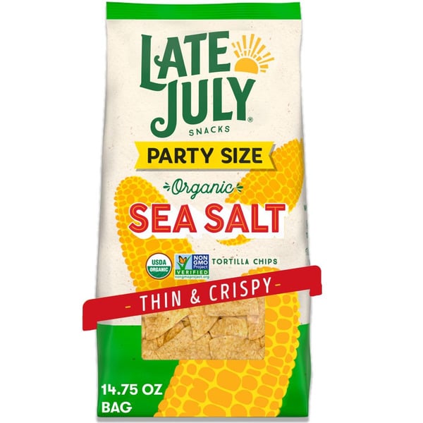 Late July Sea Salt Thin and Crispy Organic Tortilla Chips hero