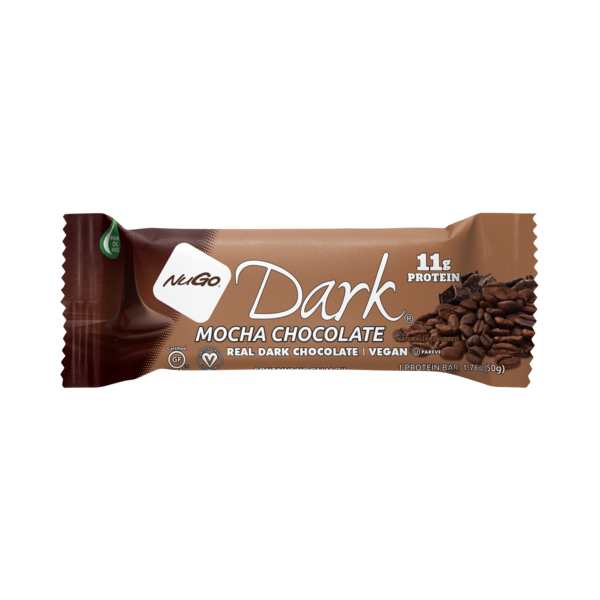 Energy & Granola Bars NuGo Dark Mocha Chocolate, Vegan, Gluten Free, Protein Bar hero