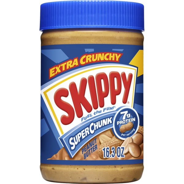 Spreads SKIPPY Super Chunk Peanut Butter hero