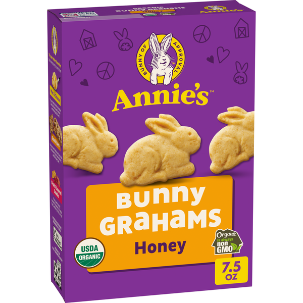 Cookies & Cakes Annie's Organic Baked Bunny Honey Graham Crackers hero