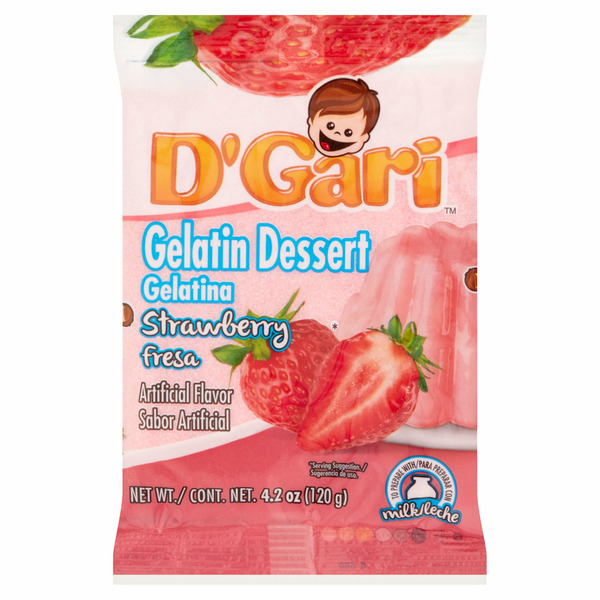 Baking & Supplies D'Gari Strawberry Gelatin Dessert hero