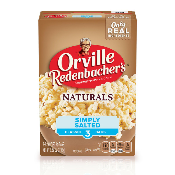 Popcorn Orville Redenbacher's Naturals Simply Salted Popcorn hero