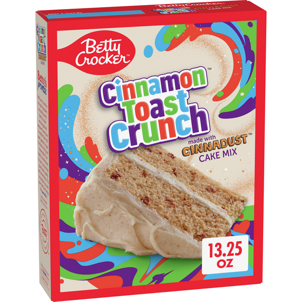 Doughs, Gelatins & Bake Mixes Betty Crocker Cinnamon Toast Crunch Cake Mix hero