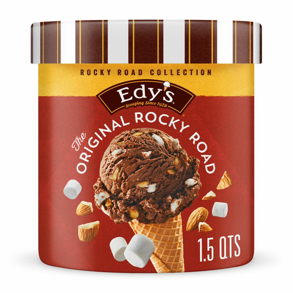 Ice Cream & Ice Edy's/Dreyer's Rocky Road Ice Cream hero