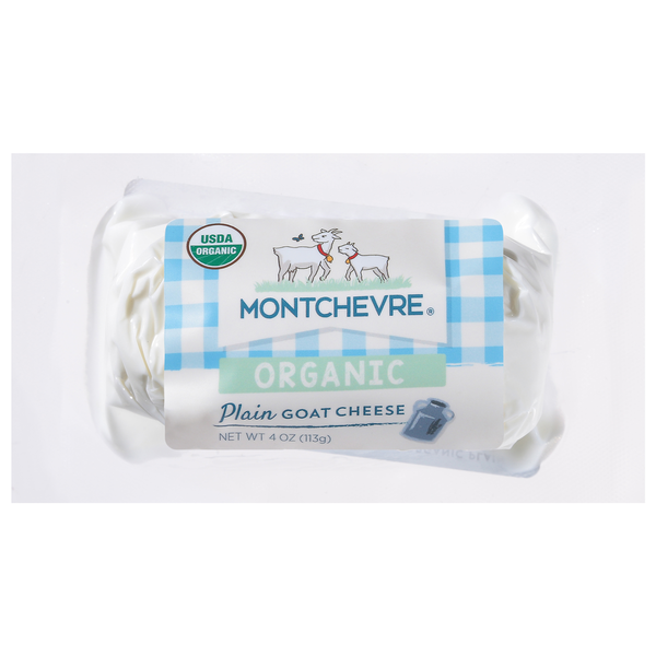 Packaged Cheese Montchevre Goat Cheese, Organic, Plain hero