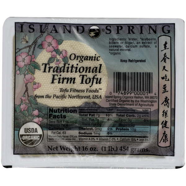 Tofu & Meat Alternatives Island Spring Organics Traditional Firm hero