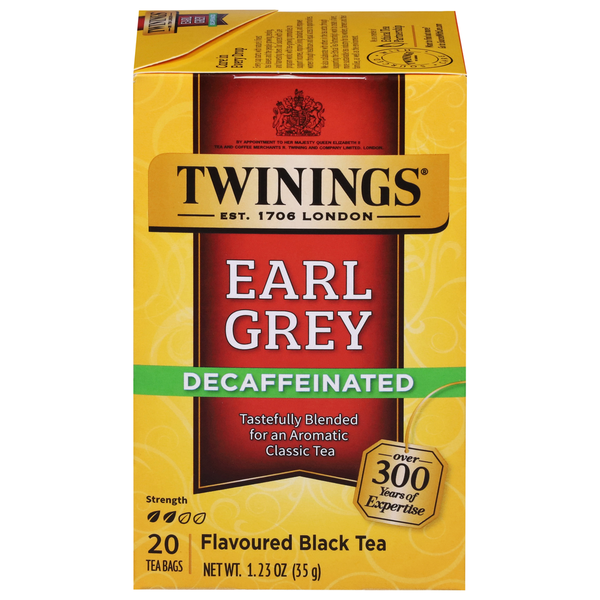 Tea Bags and Mixes Twinings Earl Grey Black Decaffeinated Tea Bags hero