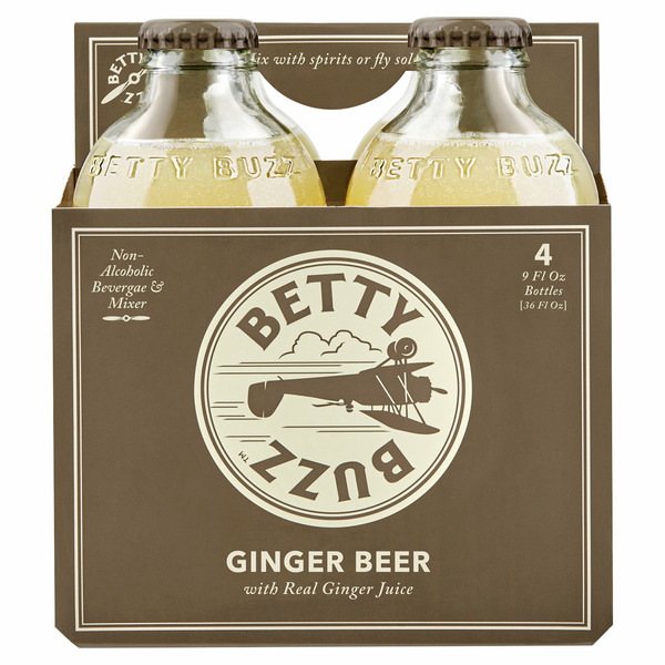 Beers & Coolers Betty Buzz Ginger Beer 9 Fl Oz 4 Count hero