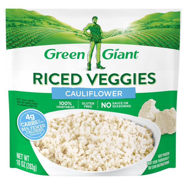 Vegetables, Vegan, & Vegetarian Green Giant Cauliflower, Riced Veggies hero