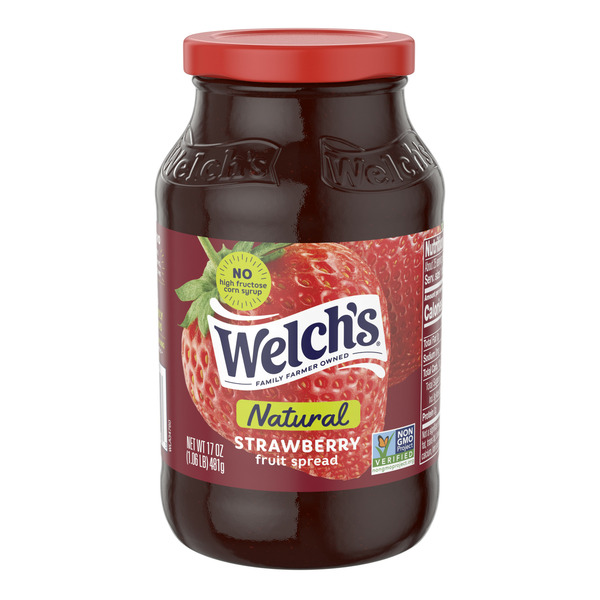 Spreads Welch's Natural Strawberry Spread hero