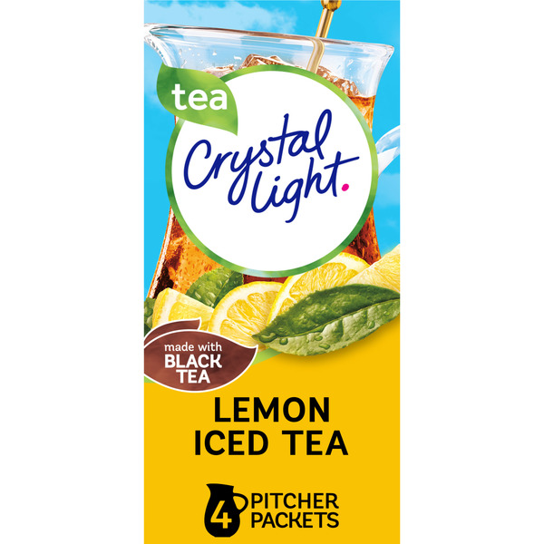 Cocoa & Drink Mixes Crystal Light Lemon Iced Tea Drink Mix, Pitcher Packs hero