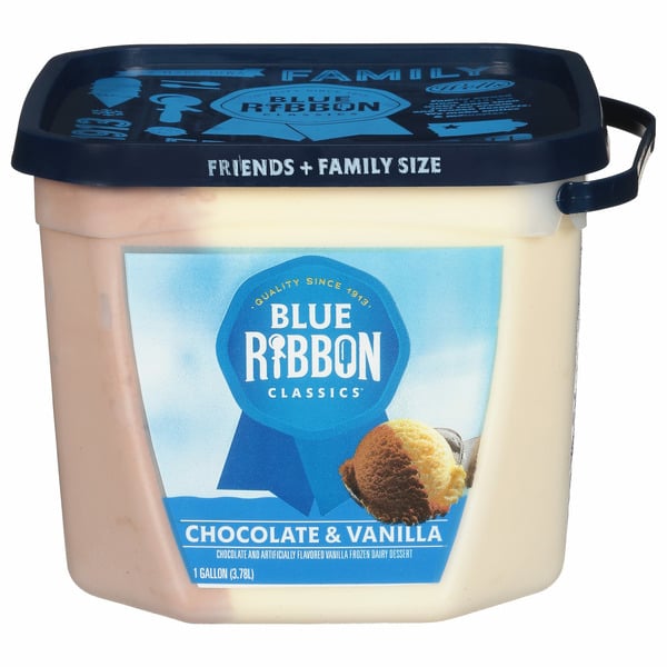 Frozen Dessert Blue Ribbon Classics Chocolate & Vanilla Frozen Dessert Pail hero