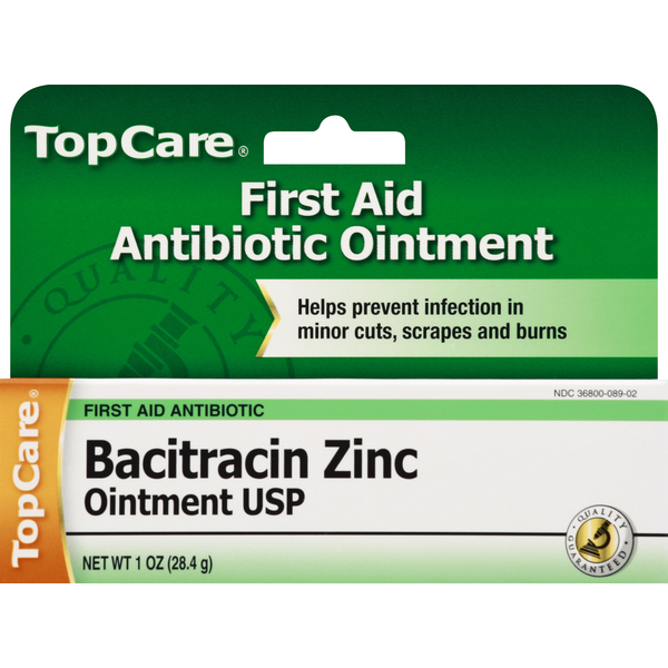 First Aid TopCare Bacitracin Zinc, First Aid Antibiotic, Ointment USP hero