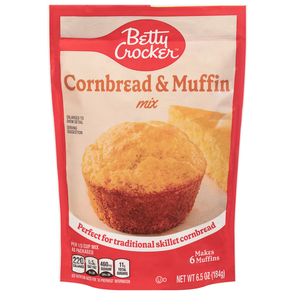 Doughs, Gelatins & Bake Mixes Betty Crocker Cornbread & Muffin Mix hero