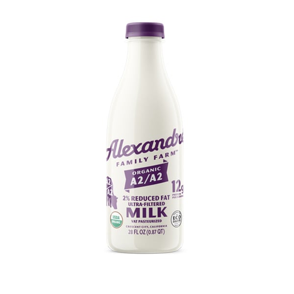 Milk Alexandre Family Farm Certified Regenerative A2/A2 Organic 2% Reduced Fat Milk hero