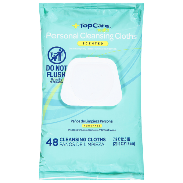 Beauty TopCare Personal Cleansing Cloths, Scented hero