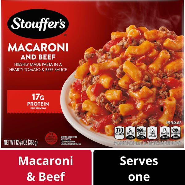 Frozen Meals Stouffer's Macaroni & Beef hero