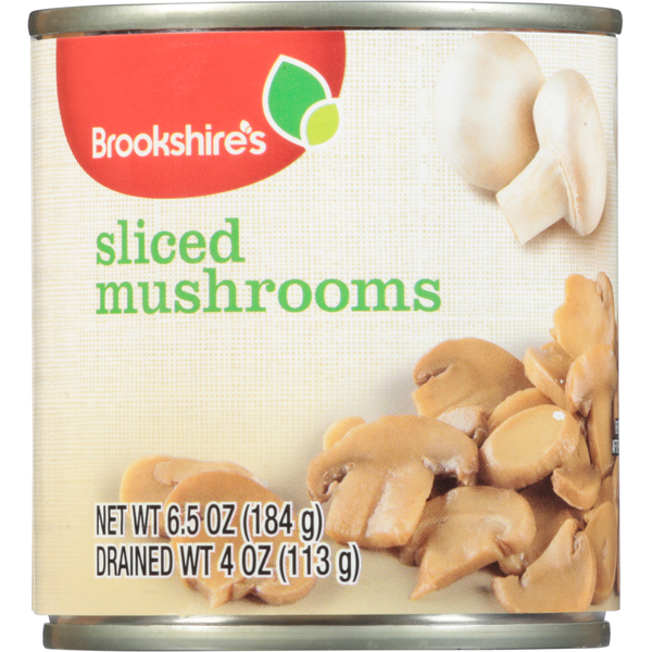 Canned & Jarred Vegetables Brookshire's Mushrooms, Sliced hero