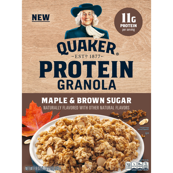 Cereal Quaker Protein Granola, Maple & Brown Sugar hero