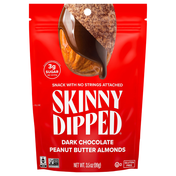 Candy & Chocolate SkinnyDipped Almonds, Dark Chocolate Peanut Butter hero