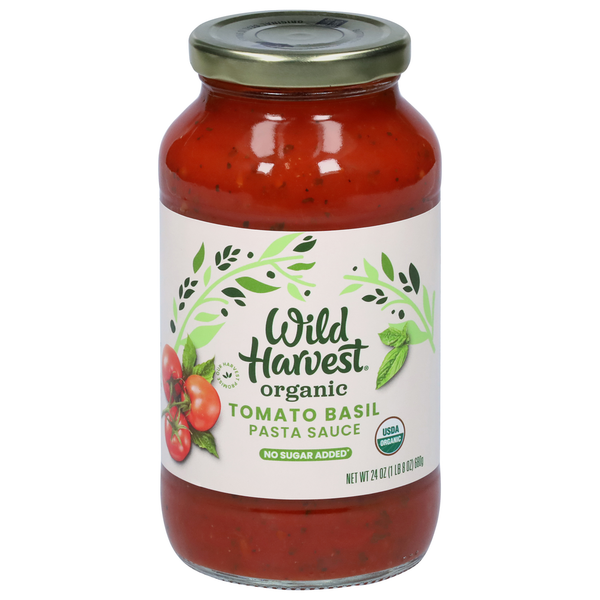 Pasta Sauce Wild Harvest Pasta Sauce, Organic, Tomato Basil hero