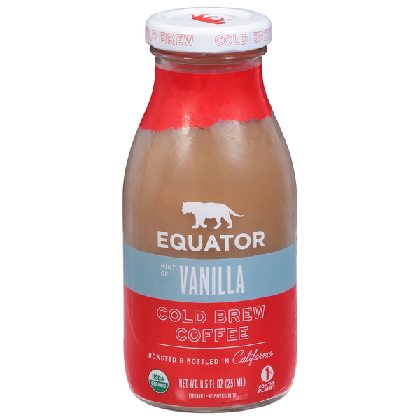 Coffee Equator Brew Coffee, Vanilla, Cold hero