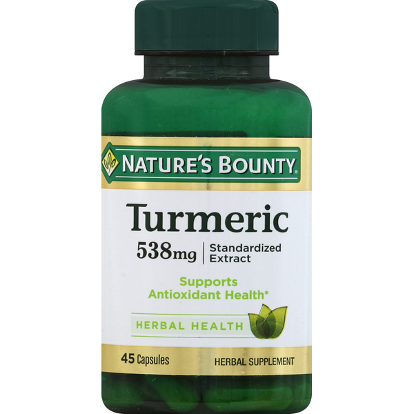 Vitamins & Supplements Nature's Bounty Turmeric, 538 mg, Capsules hero