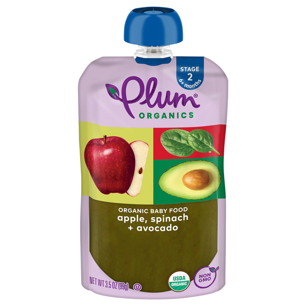 Baby Food & Formula Plum Organics Apple, Spinach & Avocado Baby Food hero