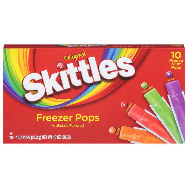 Candy & Chocolate Skittles Freezer Pops, Assorted, Original hero