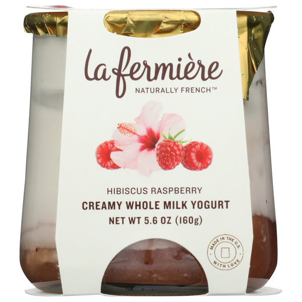 La Fermiere Naturally French Yogurt Hibiscus Raspberry hero