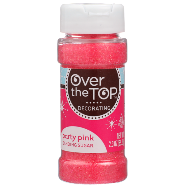 Baking Supplies & Decor Over The Top Party Pink Sanding Sugar hero