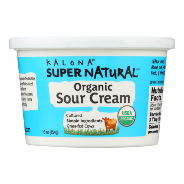 Milk Kalona SuperNatural Organic, Sour Cream hero