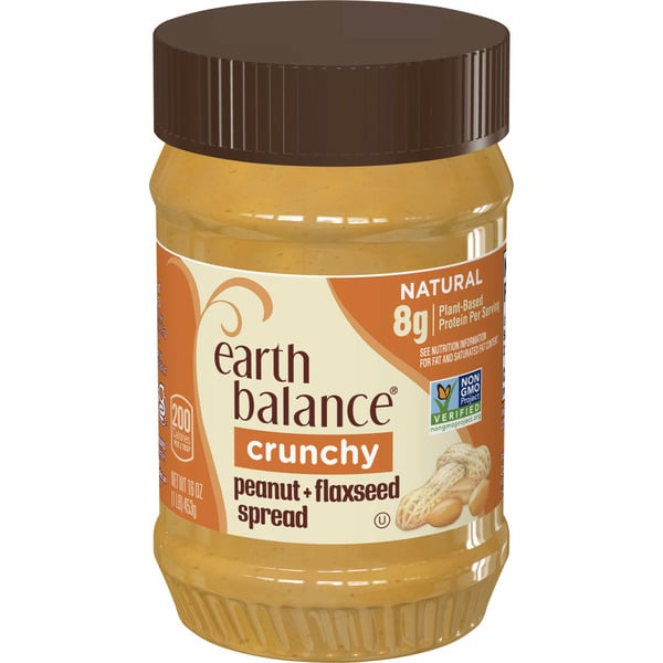 Spreads & Nut Butters Earth Balance Crunchy Peanut Butter and Flaxseed Oil hero