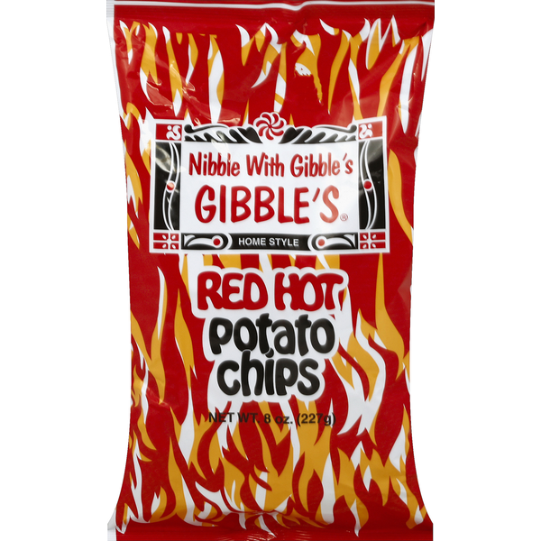 Chips & Pretzels Gibble's Potato Chips, Red Hot, Home Style hero