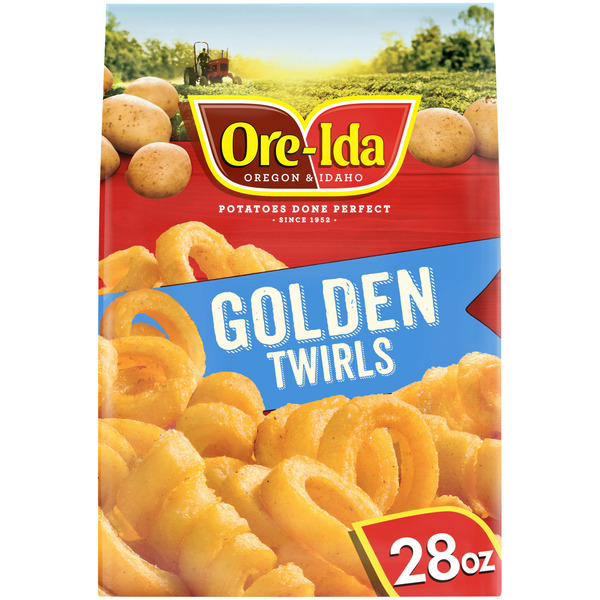 Frozen Appetizers & Sides Ore-Ida Golden Twirls French Fries Fried Potatoes Frozen Food Snacks hero