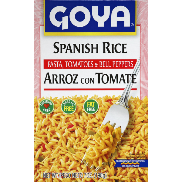 Boxed Meals & Side Dishes Goya Pasta Tomatoes & Bell Peppers Spanish Rice hero