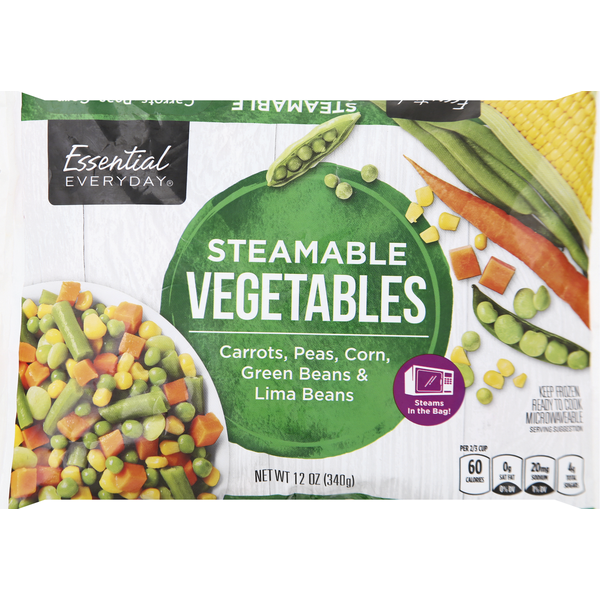 Frozen Produce Essential Everyday Steamable Vegetables hero